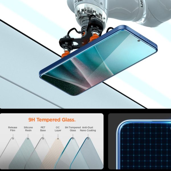 Spigen Glass tR EZ Fit HD 1 Pack transparency-Samsung Galaxy S25 Edge (AGL09411) - Image 9